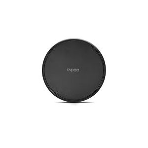 Rapoo Chargeur induction sans fil XC100 pour smartphone, chargeur pour iOS (Iphone) et Android, plat, charge Qi, charge rapide, noir