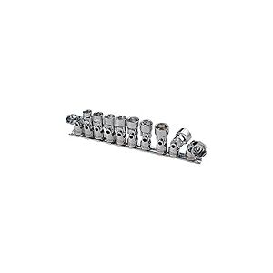 KS Tools 911.3840 Jeu de Douilles Articulees 6 Pans 3/8,10-11-12-13-14-15-16-17-18-19- Sur Rail