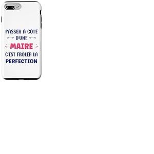 Humour Passer &agrave; c&ocirc;t&eacute; d'une Maire d&eacute;part Maire Coque pour iPhone 7 Plus/8 Plus