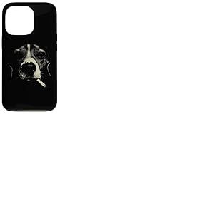 Humour pour Les Amoureux des Chiens de Bouledogue fran&ccedil;ais fumant Cool Coque pour iPhone 13 Pro