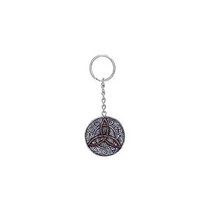 Nemesis Now Porte-cl&eacute;s Triquetra Celtique Noir, Argent, 4,5 cm