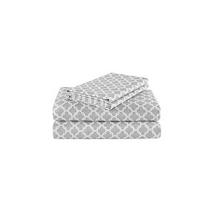 Comfort Spaces Coolmax Parure de lit 4 pièces Douce à évacuation de l'humidité, résistante à la décoloration, Toutes Les Poches Profondes élastiques pour Matelas jusqu'à 40,6 cm – Draps