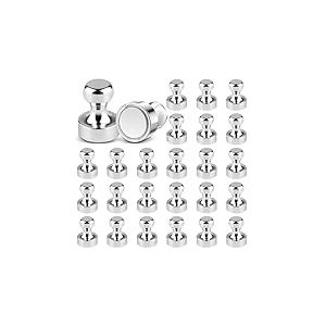 AiQInu 24 Pièces Aimants Puissants 16x20 mm, Aimant Frigo, Aimant Neodyme, Magnet Frigo, Aimants Tableau Magnétique, Aimant Puissant pour Tableau Blanc