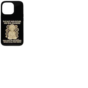 Alan Watts Zen Citation Horloge Engrenages Present Mind Now Coque pour iPhone 13 Pro