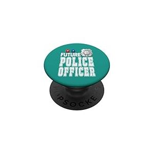 Sir&egrave;ne de Badge de Police pour Enfants Future Police Officer PopSockets PopGrip Adh&eacute;sif