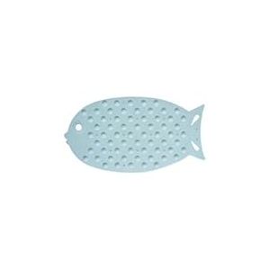 MSV Tapis Fond de Bain Poisson Blanc, Caoutchouc, Carbonate de Calcium, 80 x 150 cm