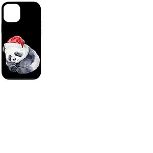 Panda de No&euml;l dans Un Bonnet de P&egrave;re No&euml;l Mignon Panda pour Filles ou gar&ccedil;ons Coque pour iPhone 12/12 Pro