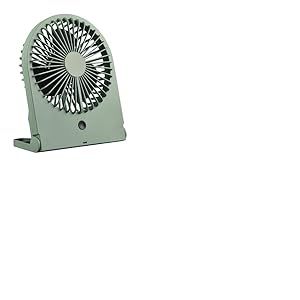 Ventilateur de table Reality Breezy R044-49, plastique vert pistache, 2 watts, à piles, USB-C, 3 niveaux