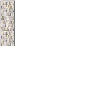 ELLE Decoration Creuse Tapis de Salon à Poils Courts-Aspect Soie, Rayonne, Gris Clair, 80x250 cm