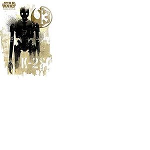 Star Wars Rogue One K-2S0 Grunge Maxi Poster, multicolour