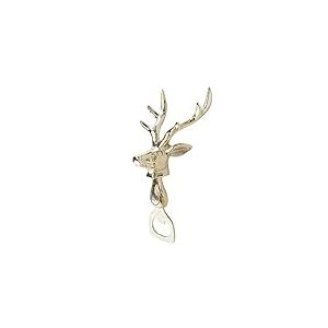 Boltze 1012442 Décapsuleur en forme de cerf Argenté brillant Avec tête de cerf En métal/aluminium Idée cadeau
