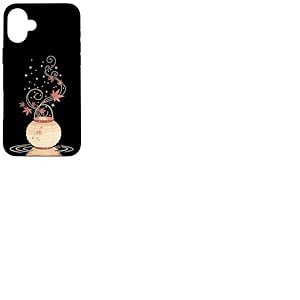 Lanterne Automne Feuilles Érable Art Japonais Minimal Coque pour iPhone 16 Plus