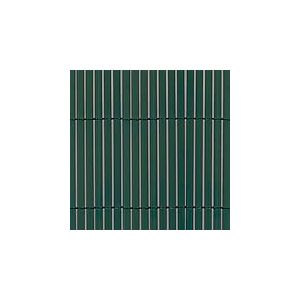 TENAX Colorado 1,00 x 5 m Vert, Canisse Synthétique en PVC avec Cannes Entières de 7 mm, Brise-Vue pour Jardins, Balcons et Clôtures