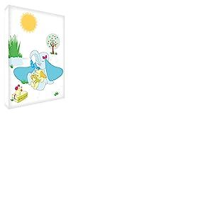 Feel Good Art BC-ELE-A5BLK-12IT Jeton décoratif en Acrylique avec meulage Diamant Motif Éléphant mère et bébé 14,8 x 21 x 2 cm