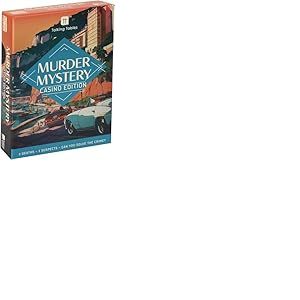 Talking Tables Murder Mystery at The Casino Game for Adults, Players 1+, 3 Murder Mystery Case File, Fun After Dinner Party, Ages 16+