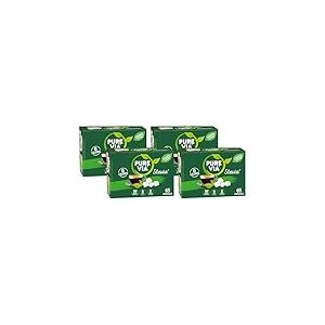 PURE VIA – Boîte 65 morceaux Stevia – Poudre, Zero Calorie (Lot de 4)