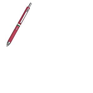 Osama, Quadra - Stylo Bille 0,8 mm Pointe Fine + Porte Mine 0,5 mm, à Déclic en Caoutchouc - Stylo Couleur avec Encre Noire, Bleue et Rouge, Idéal pour Papeterie, Fourniture Scolaire et Bureau, Rose