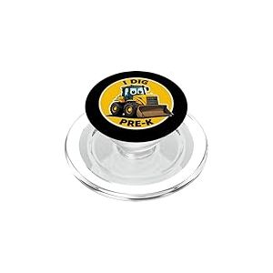 I Dig Buldozer Eyes Dozer Crawler Retour à l'école pour garçons PopSockets PopGrip pour MagSafe