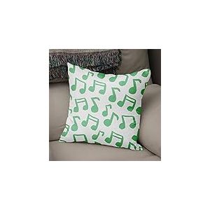 BonaMaison Housse de Coussin Motif, Vert pétrole et Blanc Taie d'oreiller pour Lit Voiture Canapé Maison Salon Chambre, Décoration D'intérieur, 43x43cm - Conçu et Fabriqué en Turquie