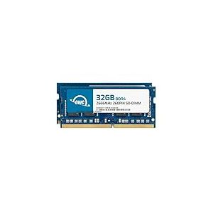 OWC 64GB (2 x 32 Go) 2666MHz DDR4 PC4-21300 So-DIMM 260 Broches de Mise à Niveau de mémoire, (2666DDR4S64P), pour iMac 2019-2020 (iMac19,1 iMac20,1 iMac20,2) 27 Pouces