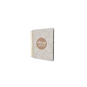 Collins Scandi E-PW53.GEGY-24 Agenda semainier A5 en papier recyclé pour bureau, travail, personnel et maison