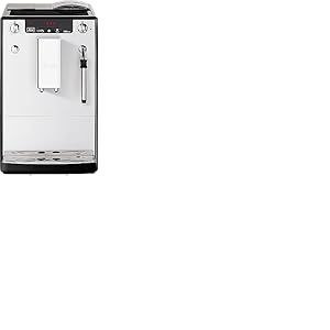 Melitta Machine &agrave; Caf&eacute; et Boissons Chaudes Automatique, Buse Vapeur, Caffeo Solo and Milk, Argent, 1.2 L, E953-102