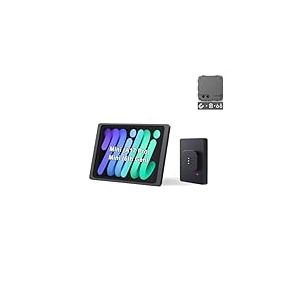EMONITA Support Mural magnétique avec étui de Chargement A6 pour iPad Mini (A17 Pro, A15 Bionic) 8,3 Pouces 100-250 V AC 18 W Charge Rapide, aimants puissants, Rotation à 360°