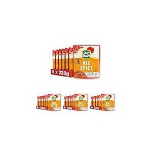 SUZI WAN Riz Micro-ondable Epic&eacute; 2min - 6x220g (Lot de 4)