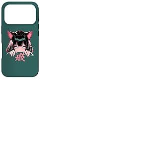 Anime Waifu Mignon Manga Chat Fille Mignon r&eacute;tro Japonais Coque pour iPhone 17 Pro