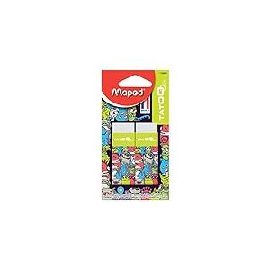 Maped WIGO Tatoo Lot de 2 caoutchouc plastique