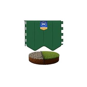 GARDENIX Bordure de pelouse Facile &agrave; Installer - en Plastique Vert - 1,45 m - sans Creuser - Bordure de Parterre en Plastique recycl&eacute; - Flexible et Durable - Fabriqu&eacute;e dans l'UE