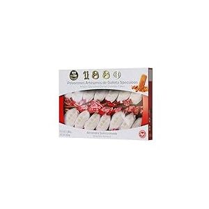 1880 &ndash; Polvorones Artisanaux aux Sp&eacute;culoos 280 g, Biscuit Sabl&eacute; Espagnol &agrave; la Texture Fondante, Recette Traditionnelle aux &Eacute;pices, Emballage Individuel, Qualit&eacute; Supr&ecirc;me