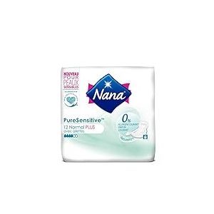 NANA PureSensitive Ultra Normal Plus Serviettes Hygiénique avec Ailettes - Lot de 4