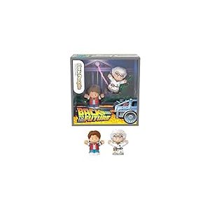 Little People Collector Coffret Retour vers Le Futur &eacute;dition sp&eacute;ciale pour Adultes et Fans, 2 Figurines dans Un Emballage &agrave; Exposer, JFD74