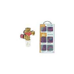 Comap S600999 Groupe DE SECURITE, sans & Coffret de 100 Joints fibre pour eau chaude/froide