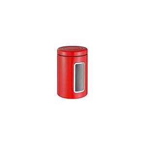 WESCO Boîte de conservation Classic Line de couleur rouge, tôle d'acier revêtue par pulvérisation, volume de 2 l, fenêtre en acrylique