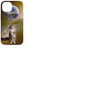 Chat Terre Ballon Galaxie Cosmic Fun Coque pour iPhone 14