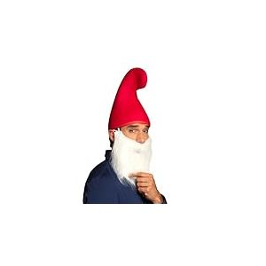 Boland 01354 - Bonnet nain en feutre rouge unisexe, chapeau de gnome pour déguisement de conte de fées, costume de carnaval ou fête à thème