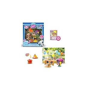 BANDAI Littlest Pet Shop Pack PETFLUENCERS F&ecirc;te en Plein air BF00572 Comprend 2 Animaux domestiques, 4 Accessoires, 1 arri&egrave;re-Plan, 1 Carte de collecteur, 1 Code virtuel, g&eacute;n&eacute;ration 7, 4 Ans +