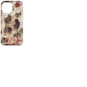 Moody Ginkgo Leaves Abstract Botanical dans des Tons automnaux Coque pour iPhone 13 Pro Max