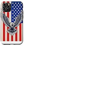 Aigle am&eacute;ricain avec Drapeau am&eacute;ricain Coque pour iPhone 11 Pro