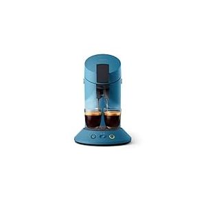 Senseo Original Plus Machine à café à dosettes, Sélection de l'intensité du café, Technologie Coffee Boost, 2 tasses a la fois, Plastique recyclé, Bleu Paon (CSA210/00)