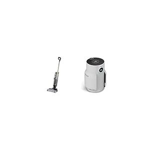 Shark HydroVac Nettoyeur sans Fil sols durs, Brosse roulante, autonettoyant, WD210EU NeverChange jusqu'à 5 Ans Purificateur d'air, Couverture 60m², Capture 99,97% des Allergènes, HP150EU
