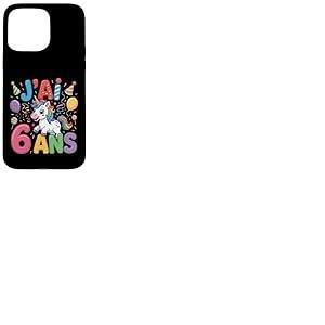 Enfant Licorne Enfant 6ans Anniversaire Garcon Fille Licorne Coque pour iPhone 15 Pro Max