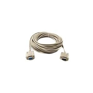 System-S D Sub Câble null modem 10 m 9 broches mâle vers femelle RS232 DB9 adaptateur gris