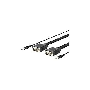 VivoLink provgas10 10 m VGA (D-Sub) + 3.5 mm VGA (D-Sub) + 3.5 mm Noir câble vga – Câbles VGA (VGA (D-Sub) + 3.5 mm, VGA (D-Sub) + 3.5 mm, Masculin, Masculin, Droit, Droit)