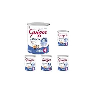 GUIGOZ OPTIPRO Junior 4 Lait de croissance en poudre dès 18 mois - Boîte de 900g (Lot de 5)