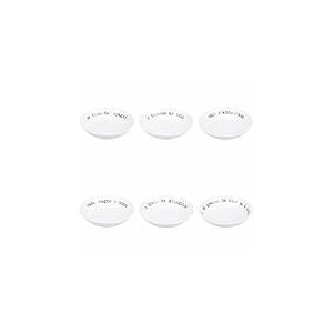 Villa d'Este Home Tivoli Lot de 6 assiettes creuses 20,5 cm en porcelaine, S.P.Q.eRe