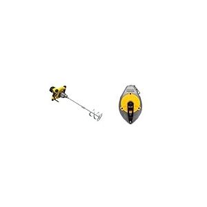 Stanley FATMAX Malaxeur 1600W à Vitesse Variable Double Poignée Avec Revêtement Grip & STANLEY 0-47-480 Cordeau Traceur Xtreme 30M Gamme FATMAX - Démultiplication 5X1 - Cordeau Polyester