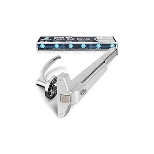 IRONWALLS Barre de pouss&eacute;e de porte anti-panique avec levier ext&eacute;rieur, 70 cm, en acier inoxydable, barre de pouss&eacute;e de porte de secours commerciale, pi&egrave;ces de dispositif de sortie pour porte en bois